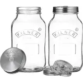 Kilner Bocal de fermentation 1l Set de 2 pièces