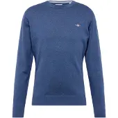 Gant Pull-over 'Classic' bleu chiné / gris clair / rouge cerise / blanc naturel