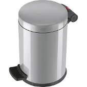 Hailo Poubelle à pédale Solid S 4 L Argenté