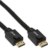 InLine 17120A Câble DisplayPort actif, 4K2K, noir, e contacts, 20m