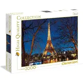 Clementoni Puzzle de 2000 pièces : Tour Eiffel illuminée