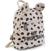 Childhome Sac à dos pour enfant My First Bag Toile motif léopard