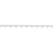 vidaXL Clôture de jardin avec pointes de lance acier 17 x 0,6 m noir