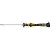 Wera Tournevis électronique ESD plat, Larg. : de la lame : 3,0 mm, Épais. : de la lame 0,50 mm, Long. de la lame 80 mm, Long. totale : 177 mm