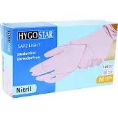 Hygostar Gants en nitrile SL Rose L (L)