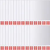 vidaXL Carreau de miroir 24 pcs Carré Verre