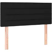 vidaXL Tête de lit noir 90x5x78/88 cm Tissu