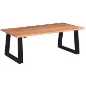 vidaXL Table basse en acacia massif 110 x 60 x 40 cm