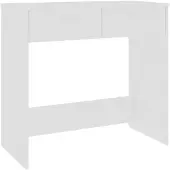 vidaXL Bureau Blanc 80x40x75 cm Bois d'ingénierie