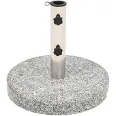 vidaXL Pied de parasol Granit Rond 20 kg