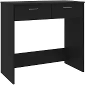 vidaXL Bureau noir 80x40x75 cm bois composite