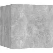 vidaXL Table de chevet Gris béton 30,5x30x30 cm Bois d'ingénierie