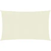 vidaXL Voile d'ombrage 160 g/m² Crème 3,5x5 m PEHD