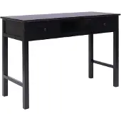 vidaXL Bureau Noir 110 x 45 x 76 cm Bois