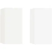 vidaXL Armoires TV 2 pcs. Blanc 30,5x30x60 cm Bois composite