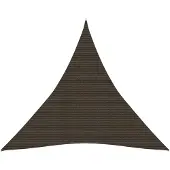 vidaXL Voile d'ombrage 160 g/m² Marron 4x4x4 m PEHD