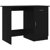vidaXL Bureau noir 100x50x76 cm bois composite