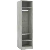 vidaXL Garde-robe Gris béton 50x50x200 cm Bois d'ingénierie