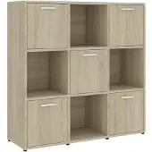 vidaXL Bibliothèque Chêne sonoma 90x30x90 cm Bois d’ingénierie