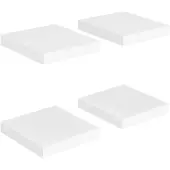 vidaXL Étagères murales flottantes 4 pcs blanc 23x23,5x3,8 cm MDF