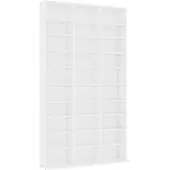 vidaXL Armoire à CD Blanc 102x16x177,5 cm Bois d'ingénierie