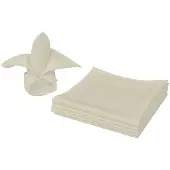 vidaXL Serviettes de table 50 pcs Crème 50x50 cm