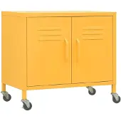 vidaXL Armoire de stockage jaune moutarde 60x35x56 cm Acier