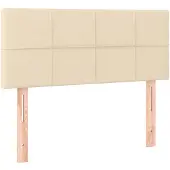 vidaXL Tête de lit Crème 100x5x78/88 cm Tissu
