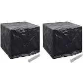 vidaXL Housse de réservoir d'eau de jardin 2pcs 8 œillet 116x100x120cm