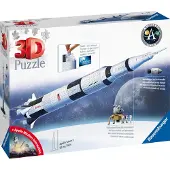 Ravensburger Puzzle 3D Fusée spatiale Saturne V - - 440 pièces - NASA - A partir de 8 ans