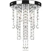 Kamome Vidaxl Deckenlampe mit Kristallperlen Metallweiß
