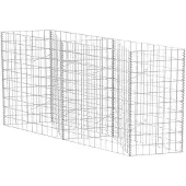 vidaXL Panier de gabion Acier galvanisé 120x30x100 cm