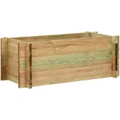 vidaXL Jardinière surélevée pour légumes Bois de pin imprégné 80 cm