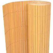 vidaXL Clôture de jardin Double face PVC 90 x 300 cm Jaune