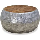 vidaXL Table basse Aluminium Teck 60x60x30 cm