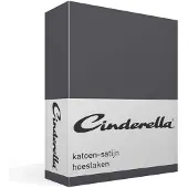 Cinderella Drap-Housse Cinderella Anthracite (Satin)-160 x 200 cm