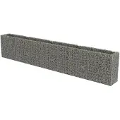 vidaXL Lit surélevé à gabion Acier galvanisé 540x50x100 cm