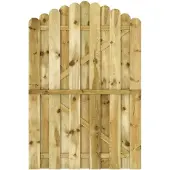 vidaXL Portail de jardin Bois de pin imprégné 100x150 cm