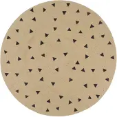vidaXL Tapis fait à la main Jute avec imprimé à triangles 150 cm