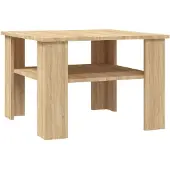 vidaXL Table basse Chêne sonoma 60x60x42 cm Bois d’ingénierie