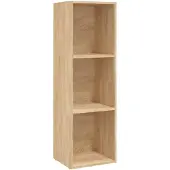vidaXL Bibliothèque/Meuble TV chêne sonoma bois d'ingénierie