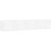 vidaXL Étagère murale à CD Blanc 100x18x18 cm Bois d'ingénierie