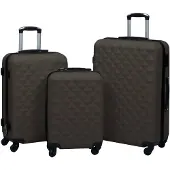 vidaXL Ensemble de trolleys à coque dure 3 pcs. Anthracite ABS