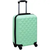 vidaXL Trolley à coque dure vert menthe ABS