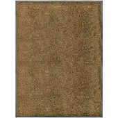 vidaXL Paillasson lavable Marron 90x120 cm