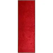 vidaXL Paillasson lavable Rouge 60x180 cm