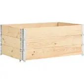 vidaXL Jardinières surélevées 3 pcs 100x150 cm Bois de pin solide