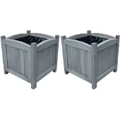 vidaXL Lits surélevés de jardin 2 pcs 30x30x30 cm Bois de sapin massif