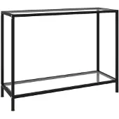 vidaXL Table console Transparent 100x35x75 cm Verre trempé