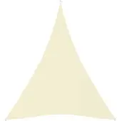 vidaXL Voile de parasol tissu oxford triangulaire 4x5x5 m crème